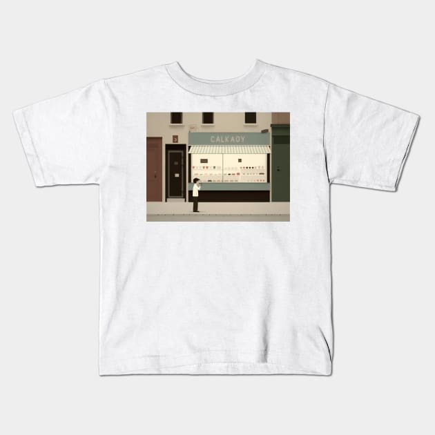 Candy Shop Kids T-Shirt by Walter WhatsHisFace